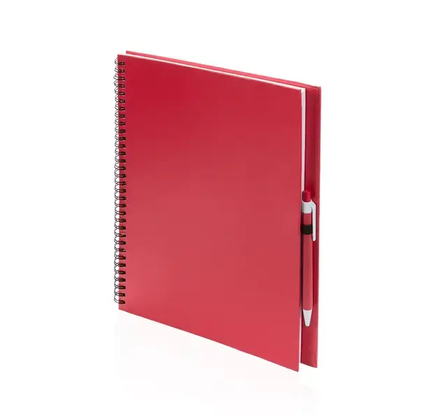 Notizbuch Tecnar - rot, Farbe: rot personalisierte Geschenke , 5 image