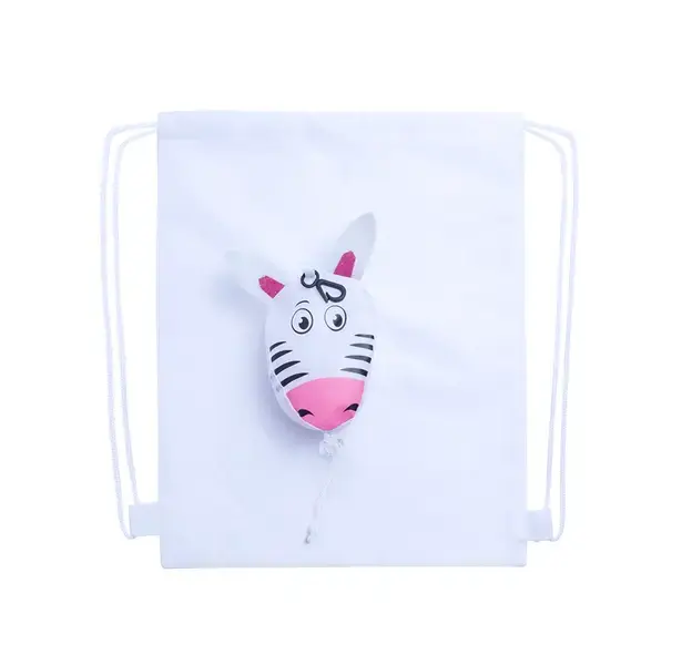 Faltbarer Rucksack Kissa - weiß, Farbe: weiß personalisierte Geschenke , 6 image
