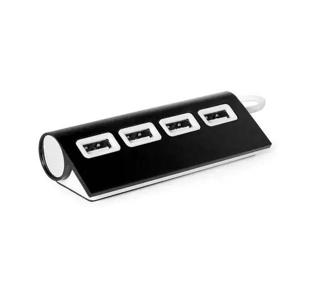 USB Hub Weeper - schwarz, Farbe: schwarz personalisierte Geschenke , 3 image