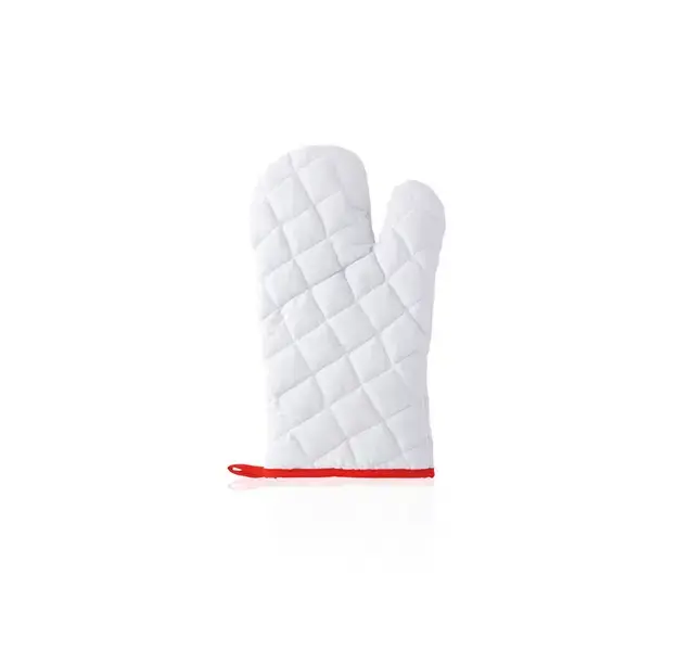 Küchenhandschuh Piper - weiß - rot, Farbe: weiß - rot personalisierte Geschenke , 2 image