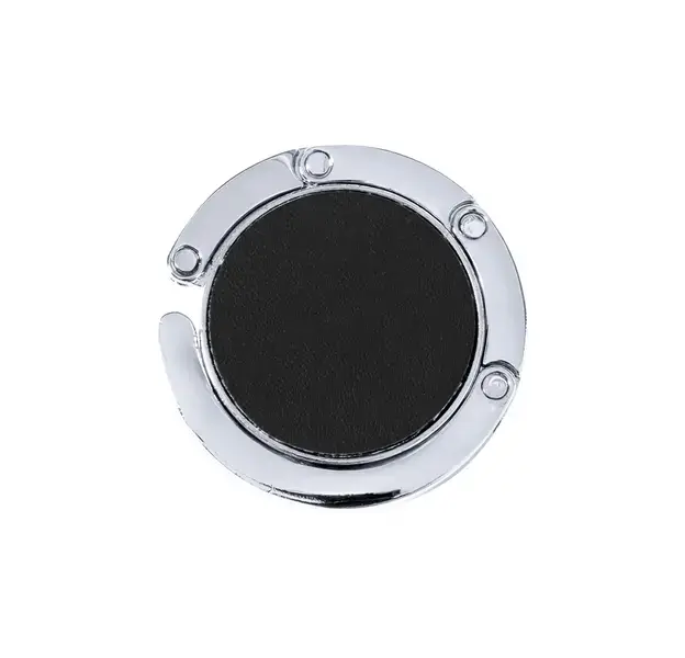 Faltbarer Handtaschenhalter Skype - schwarz, Farbe: schwarz personalisierte Geschenke , 6 image