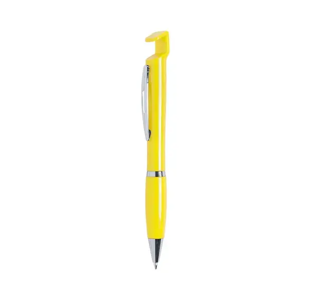 Kugelschreiber Halter Cropix - gelb, Farbe: gelb personalisierte Geschenke , 2 image
