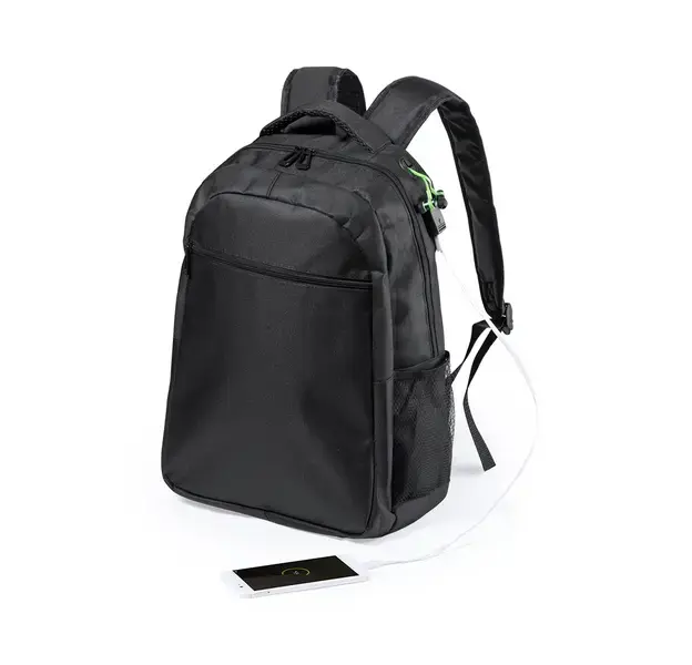 Rucksack Halnok - schwarz, Farbe: schwarz personalisierte Geschenke , 4 image
