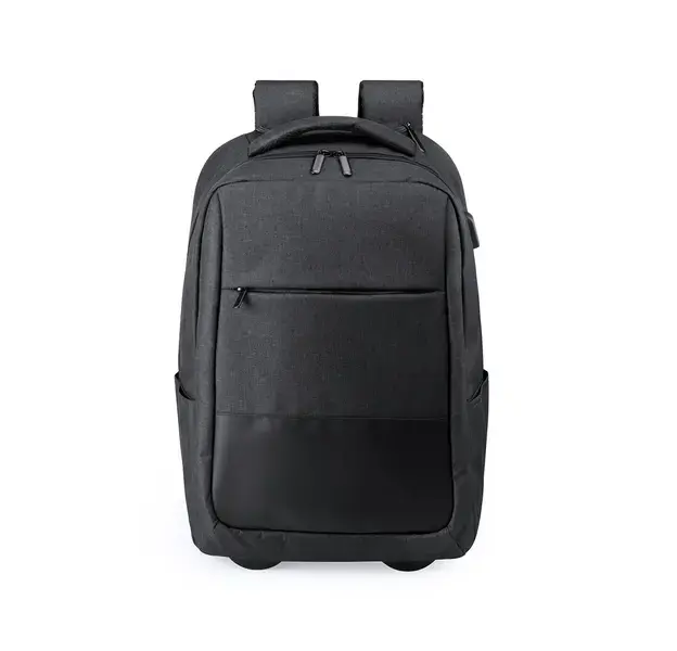 Trolley Rucksack Haltrix - schwarz, Farbe: schwarz personalisierte Geschenke , 5 image