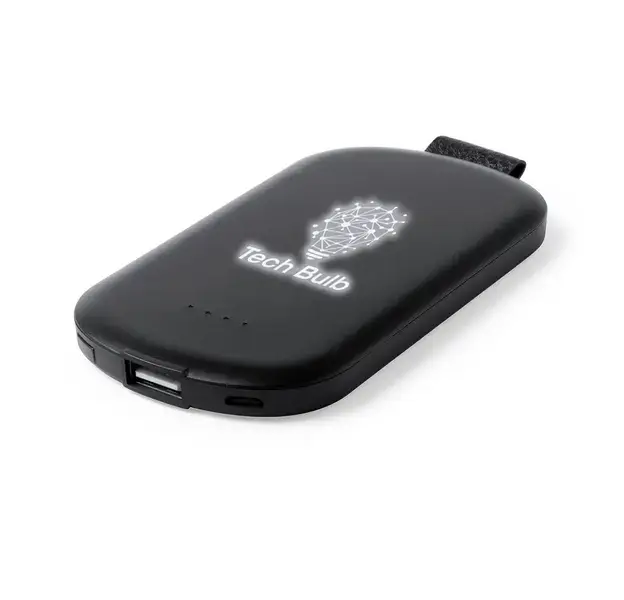 Power Bank Simmon - schwarz, Farbe: schwarz personalisierte Geschenke , 5 image