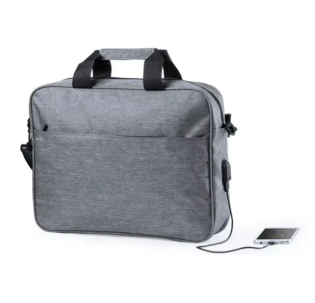 Dokumententasche Lenket - grau, Farbe: grau personalisierte Geschenke , 2 image