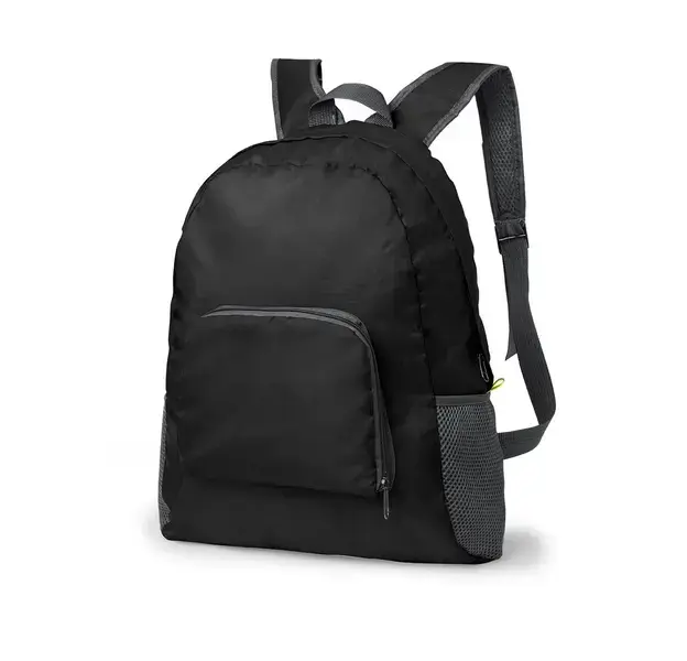 Faltbarer Rucksack Mendy - schwarz, Farbe: schwarz personalisierte Geschenke , 4 image
