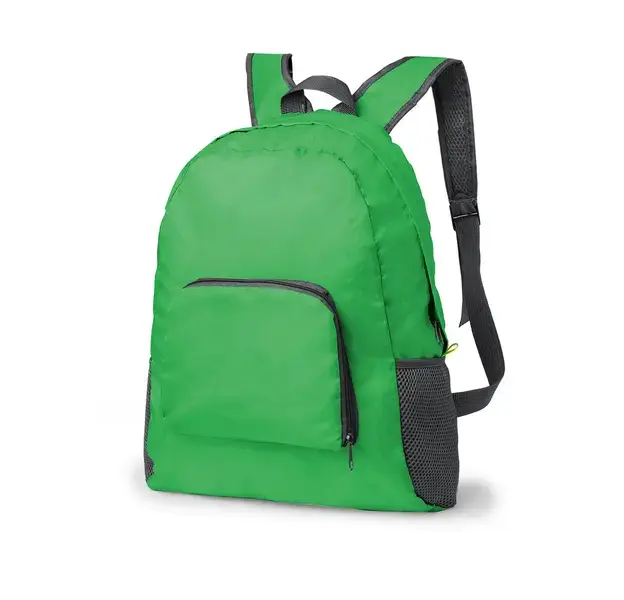 Faltbarer Rucksack Mendy - grün, Farbe: grün personalisierte Geschenke , 8 image