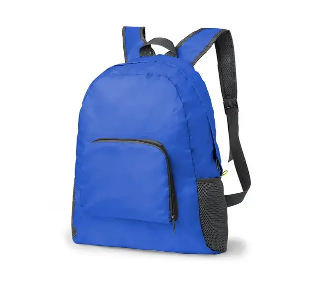 Faltbarer Rucksack Mendy - blau, Farbe: blau personalisierte Geschenke , 5 image