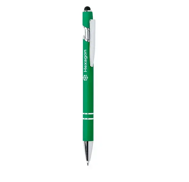 Kugelschreiber Pointer Lekor - grün, Farbe: grün personalisierte Geschenke , 2 image
