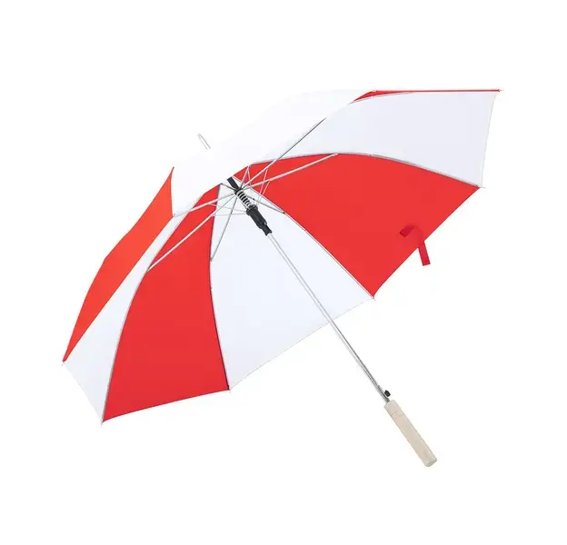 Regenschirm Korlet - weiß - rot, Farbe: weiß - rot personalisierte Geschenke , 4 image