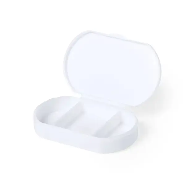 Antibakteriell Pillendose Hempix - weiß, Farbe: weiß personalisierte Geschenke , 2 image