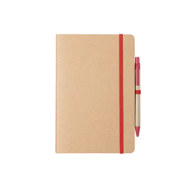 Notizbuch Esteka - rot, Farbe: rot personalisierte Geschenke , 4 image