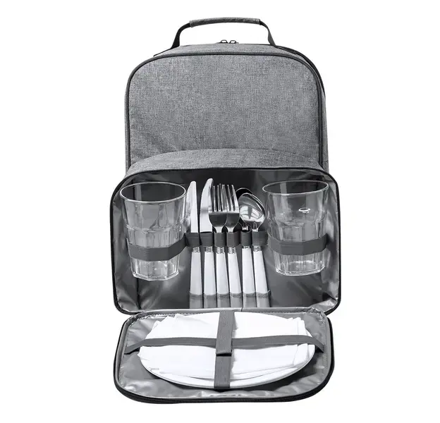 Picnic Kühltasche Rucksack Kazor - grau, Farbe: grau personalisierte Geschenke , 6 image