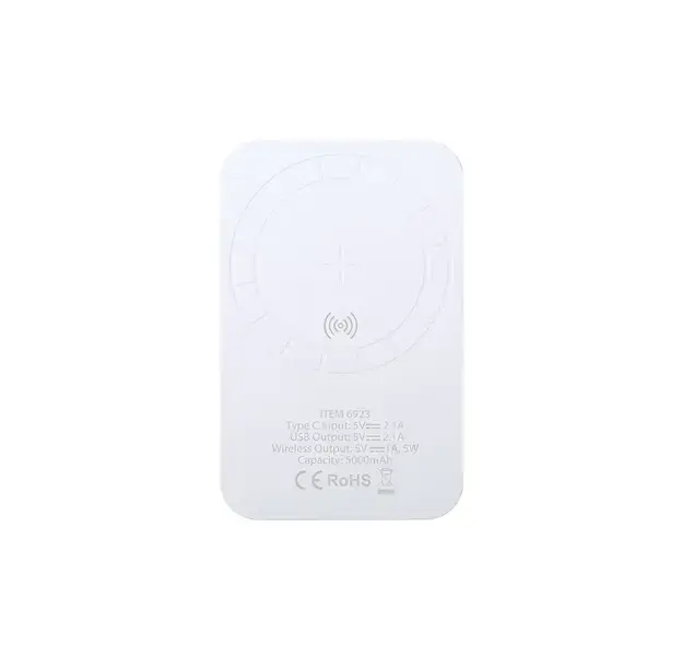 Power Bank Vekmar - weiß, Farbe: weiß personalisierte Geschenke , 8 image