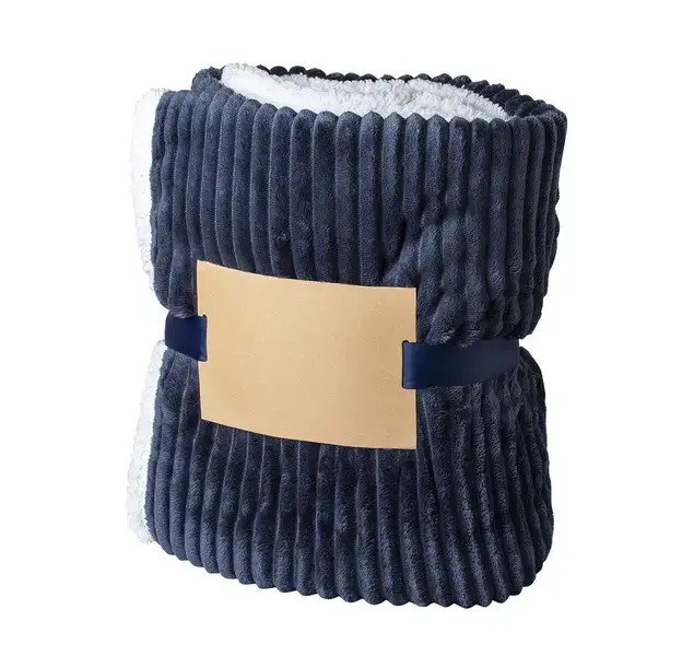 Decke Karovix - navy blau, Farbe: navy blau personalisierte Geschenke , 5 image