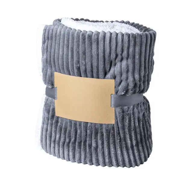 Decke Karovix - grau, Farbe: grau personalisierte Geschenke , 3 image