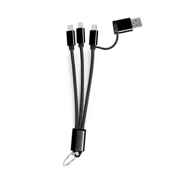 Ladegerätkabel Frecles - schwarz, Farbe: schwarz personalisierte Geschenke , 2 image