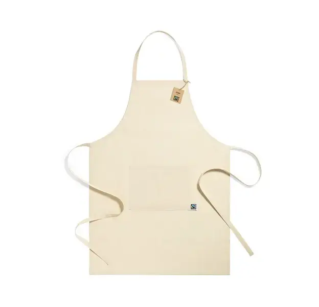 Schürze Zowi Fairtrade - naturfarben, Farbe: naturfarben personalisierte Geschenke , 4 image