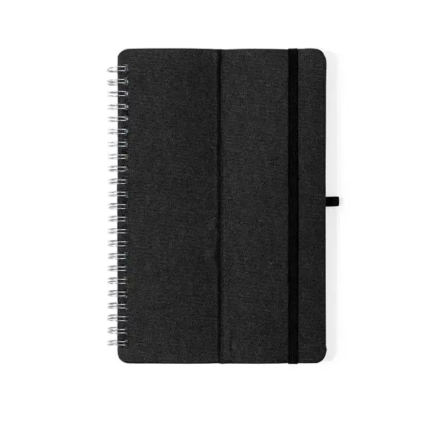Halter Notizbuch Maisux - schwarz, Farbe: schwarz personalisierte Geschenke , 5 image