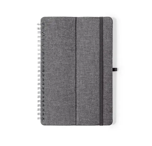 Halter Notizbuch Maisux - grau, Farbe: grau personalisierte Geschenke , 6 image