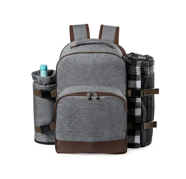Picnic Kühltasche Rucksack Seyman - grau, Farbe: grau personalisierte Geschenke , 3 image
