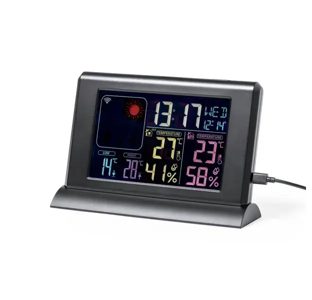 Wetterstation Lautar - schwarz, Farbe: schwarz personalisierte Geschenke , 7 image
