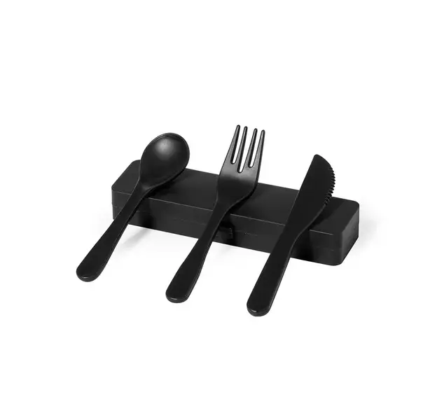 Besteckset Florax - schwarz, Farbe: schwarz personalisierte Geschenke , 3 image