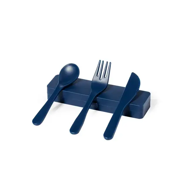 Besteckset Florax - navy blau, Farbe: navy blau personalisierte Geschenke , 3 image