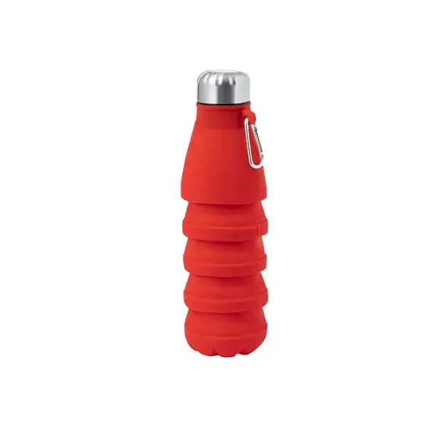 Faltbare Trinkflasche Fael - rot, Farbe: rot personalisierte Geschenke , 9 image