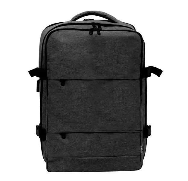 Rucksack Myriax - schwarz, Farbe: schwarz personalisierte Geschenke , 3 image
