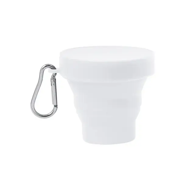 Faltbarer Trinkbecher Klimt - weiß, Farbe: weiß personalisierte Geschenke , 4 image