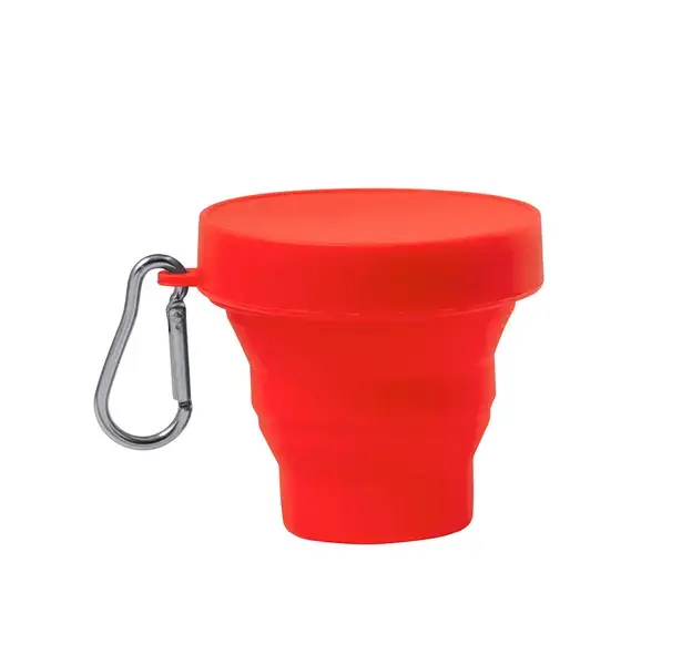 Faltbarer Trinkbecher Klimt - rot, Farbe: rot personalisierte Geschenke , 2 image