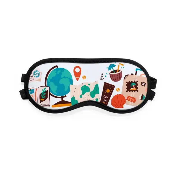 Sublimations Reise Augenmaske Ranta - weiß, Farbe: weiß personalisierte Geschenke , 2 image