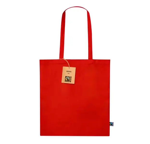Tasche Inova Fairtrade - rot, Farbe: rot personalisierte Geschenke , 3 image