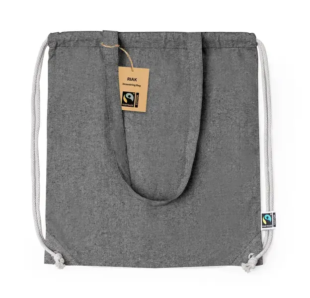 Rucksack Tasche Riak Fairtrade - schwarz, Farbe: schwarz personalisierte Geschenke , 7 image