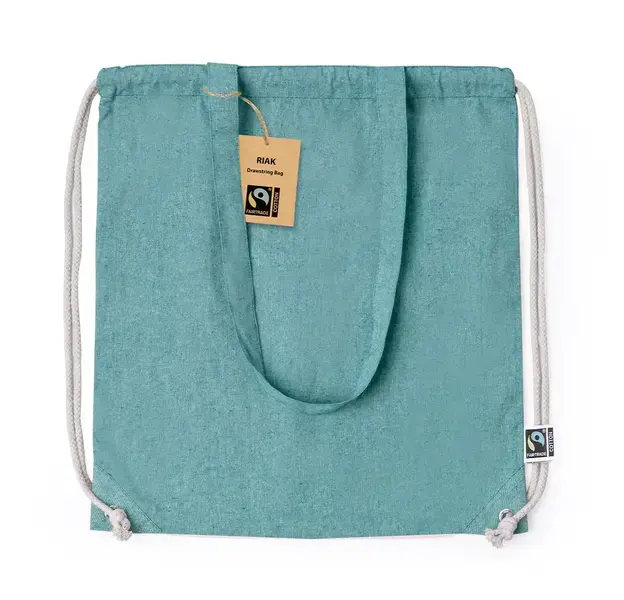 Rucksack Tasche Riak Fairtrade - grün, Farbe: grün personalisierte Geschenke , 3 image
