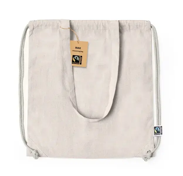 Rucksack Tasche Riak Fairtrade - naturfarben, Farbe: naturfarben personalisierte Geschenke , 6 image