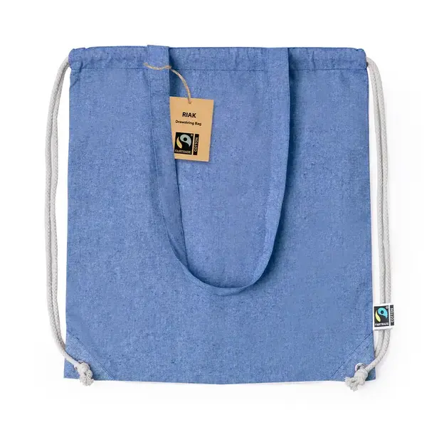 Rucksack Tasche Riak Fairtrade - blau, Farbe: blau personalisierte Geschenke , 7 image