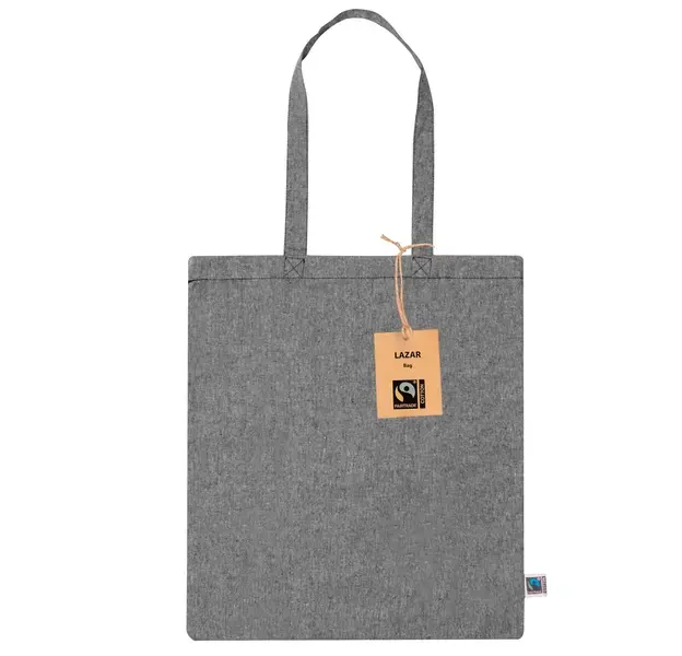 Tasche Lazar Fairtrade - schwarz, Farbe: schwarz personalisierte Geschenke , 5 image