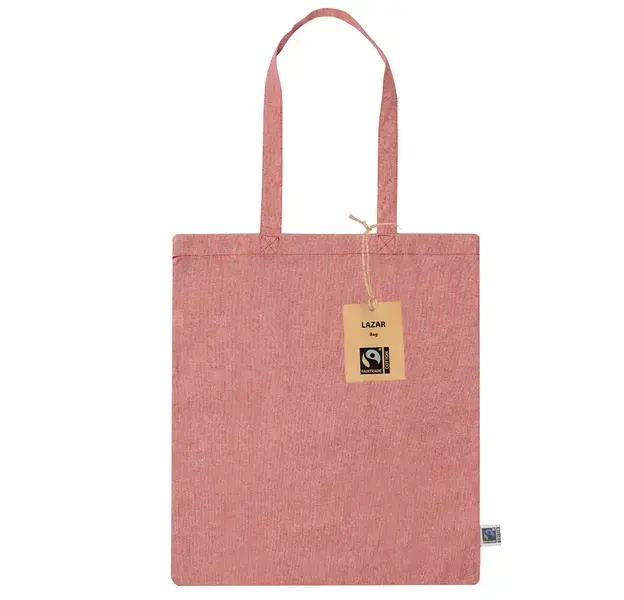 Tasche Lazar Fairtrade - rot, Farbe: rot personalisierte Geschenke , 3 image