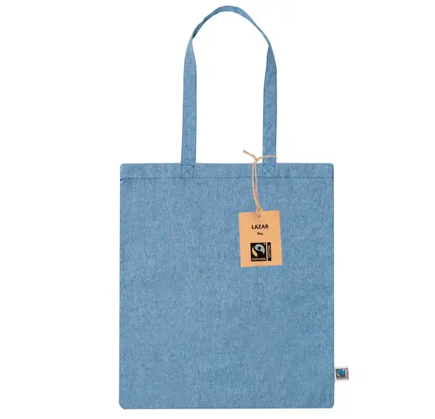 Tasche Lazar Fairtrade - blau, Farbe: blau personalisierte Geschenke , 3 image