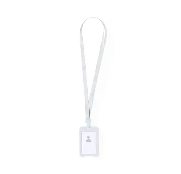 Namensschild Schlüsselband Fleck - weiß, Farbe: weiß personalisierte Geschenke , 2 image
