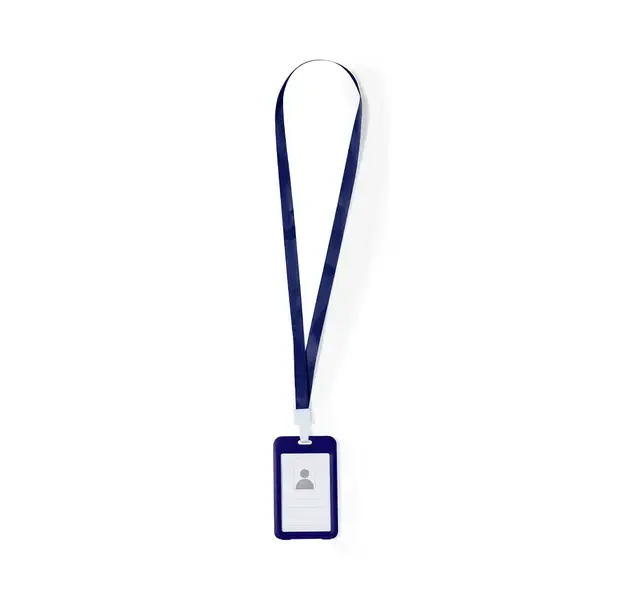 Namensschild Schlüsselband Fleck - navy blau, Farbe: navy blau personalisierte Geschenke , 3 image
