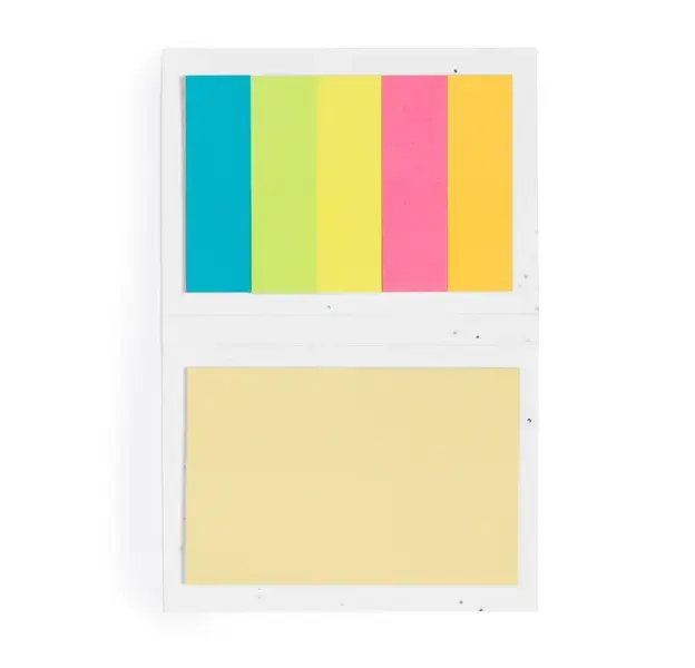 Samen Notizblock Albot - weiß, Farbe: weiß personalisierte Geschenke , 3 image