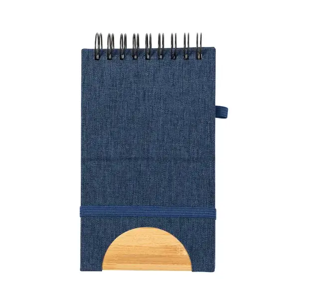 Halter Notizbuch Alyxa - navy blau, Farbe: navy blau personalisierte Geschenke , 3 image