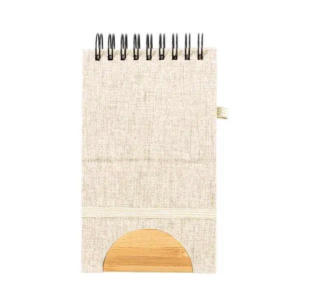 Halter Notizbuch Alyxa - naturfarben, Farbe: naturfarben personalisierte Geschenke , 5 image