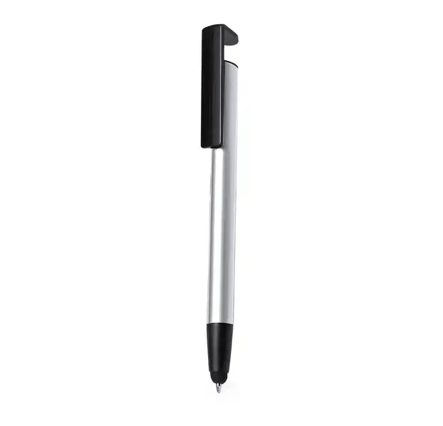 Kugelschreiber Halter Uplex - silber, Farbe: silber personalisierte Geschenke , 3 image