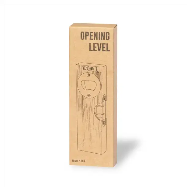 Bottle opener with spirit level Level Nudok