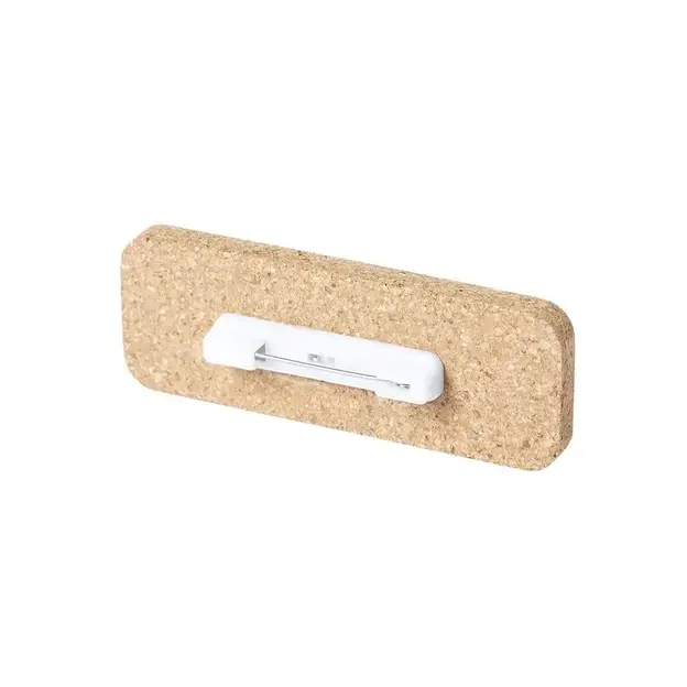Name badge Sartal made of cork